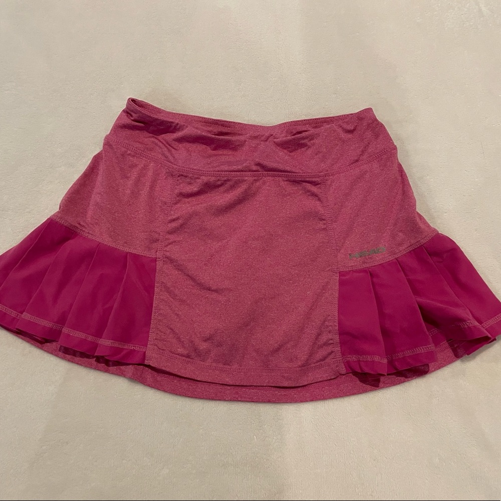 HEAD Pink Ruffle Tennis Skort